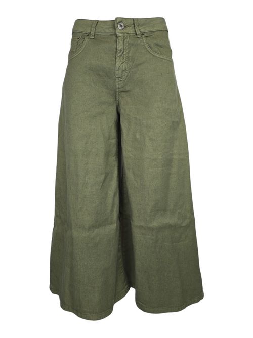 bermuda lungo in lino militare